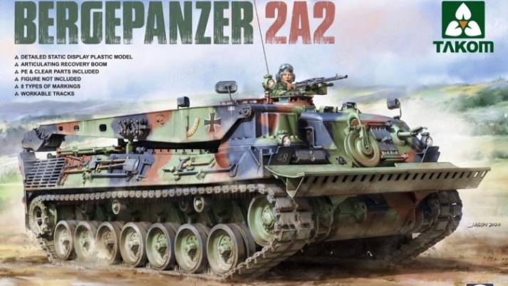 Распаковка Takom 1/35 2135 Modern German Bergepanzer 2A2