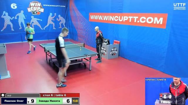 Павлюк Олег 3-0 Завада Никита       Турнир Восток 7 01.05.2021 Прямой эфир . Зал 6