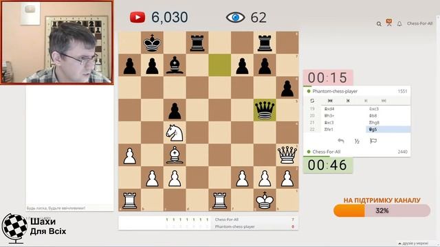 Шахи Для Всіх. КВІТЕНЬ 2021. Пряма трансляція на сайті lichess.org