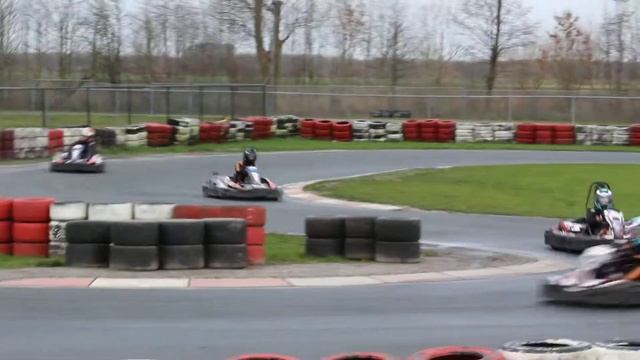 Rozemarijn karting in Sodi RT8 International rental kart with Honda GX 390cc @ KCL Lelystad 30-12-1