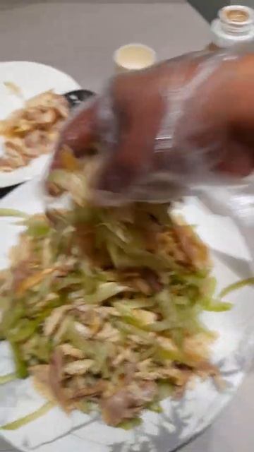 chicken cucumber salad🥒🥒