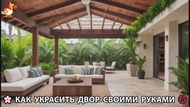 Как украсить двор дома фото идеи (201) 🏡 для дачи и сада своими руками 🌷🪻🌺💮