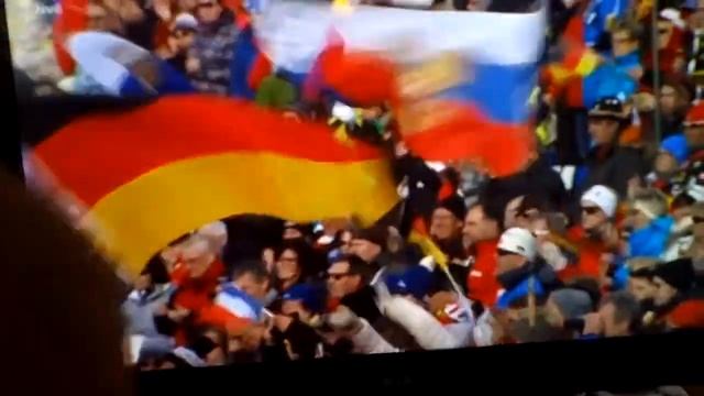 Biathlon Antholz Women Relay / Medal ceremony