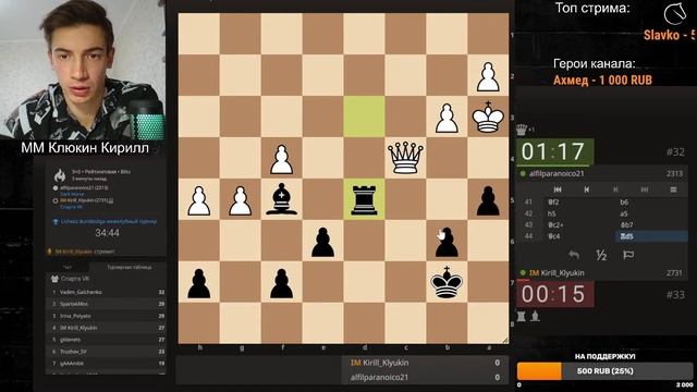 [RU] Бундеслига за команду Спарта ВК!!! Блиц 3+0 на lichess.org!