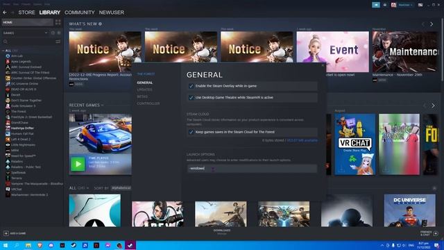 How To Start Steam Games In Windowed Or Full Screen (2023)