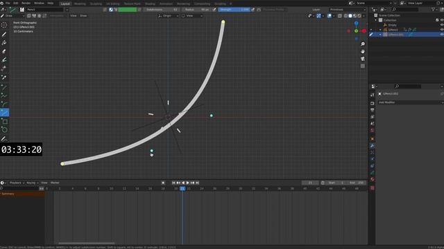 Slice effect in Grease Pencil (Blender)