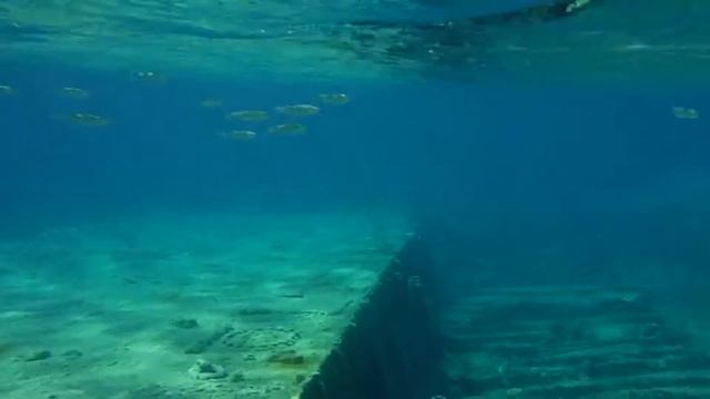 Snorkelling in Falasarna, Crete - WWII shipwreck