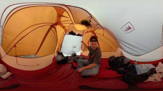 360VIDEO: Weathering a severe thunderstorm in a tent at COTA