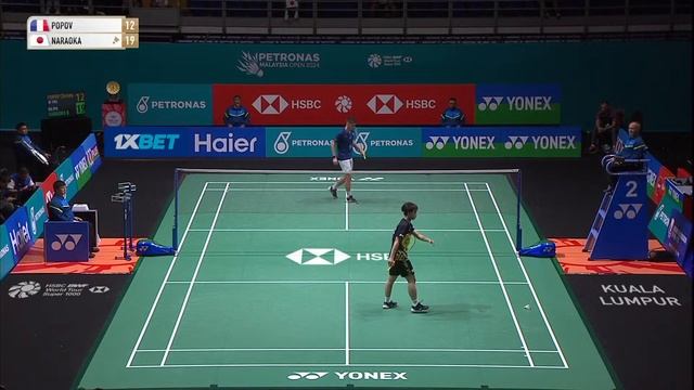PETRONAS Malaysia Open 2024 | Christo Popov (FRA) vs. Kodai Naraoka (JPN) [2] | R32