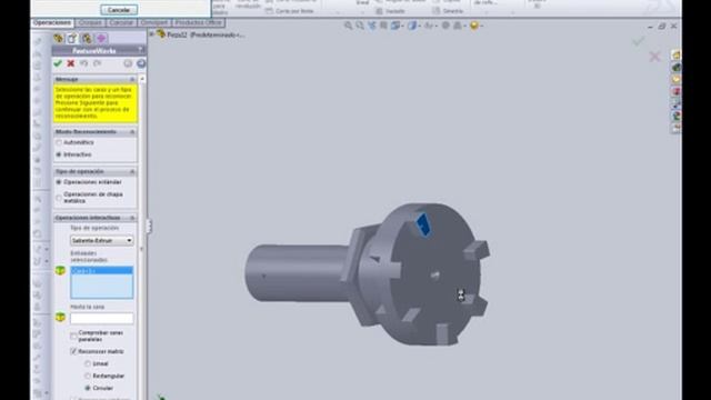 Reconocimiento de Operaciones - SolidWorks 2010