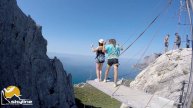 Ильяс-Кая роупджампинг в Крыму с командой Скайлайн