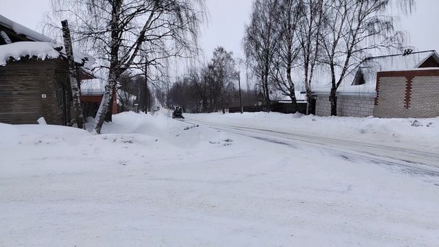 очистка дорог от снега 71часть