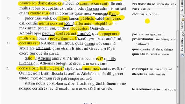 Scintilla epistolam ad Quintum scribit (15-29)
