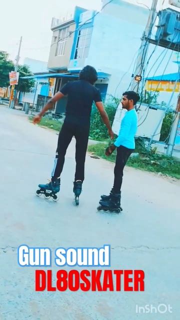 gun sound timing #viral #skating #skater #publicreaction #road