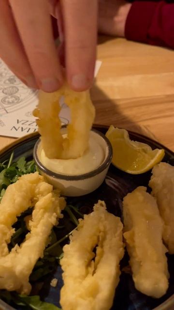 Calamari and Garlic mayo sauce