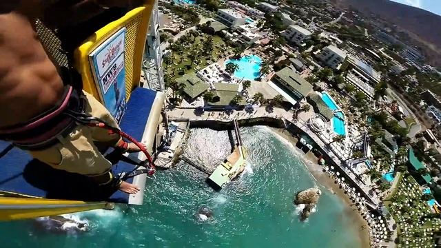 Bungee Jumping in Hersonissos, Crete, Greece (Крит, Греция) GoPro/HD