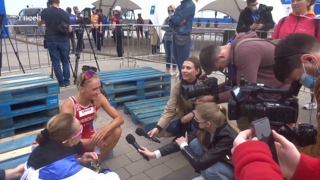 Dnipro embankment, competition for girls Triathlon European Cup.