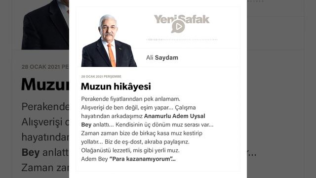 Ali Saydam - Muzun hikâyesi - 28.01.2021