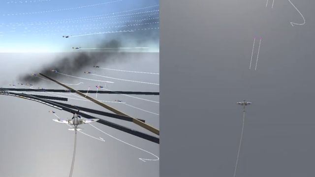 ejemplo de videojuego de aviones  unity YELLOW AIRPLANES NO !!!helicopteros avion
