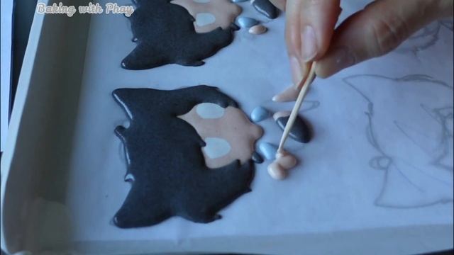 Chpt 10 Anime Character Macarons Part 1 Piping macaron batter
