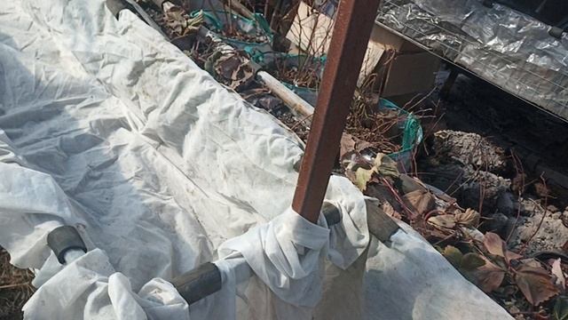 подвесные грядки для клюквы , стелю укрывное полотно внутри подвесных грядок сделанные своими руками