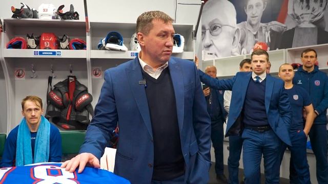 Победная раздевалка после игры с "Омскими Крыльями"