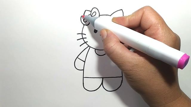 Как нарисовать Китти