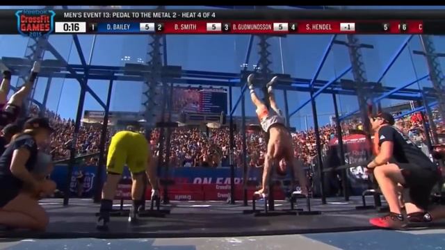 2015 CrossFit Games - Matt Fraser VS Ben Smith - Pedal to the Metal 1 and 2 (CrossFit Games 2015)