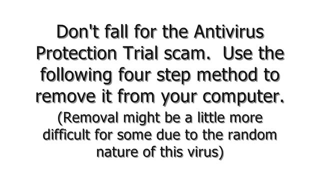 Remove Antivirus Protection Trial in 4 Easy Steps