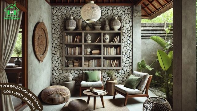 Тропический интерьер фото идеи для вдохновения 🌴🛋️🏝️ (3)