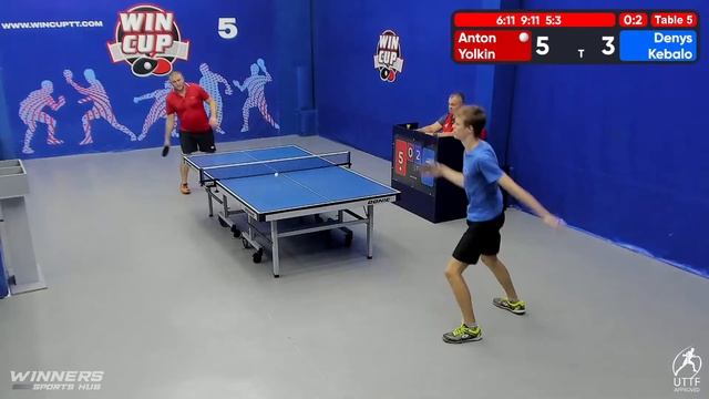 09:00 Anton Yolkyn 3-2  Denys Kebalo    South 2  WIN CUP 28.08.2022 WINCUP | TABLE TENNIS