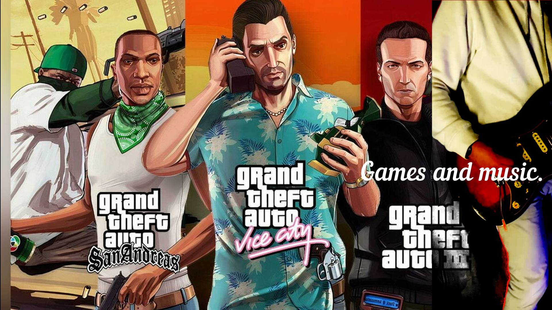 Games and music. (Grand Theft Auto The Trilogy The Definitive Edition)