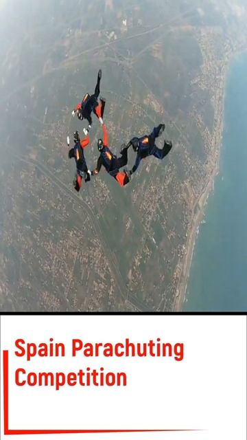 Spain parachuting competition#shorts