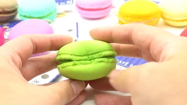cute lime green macaron squishy