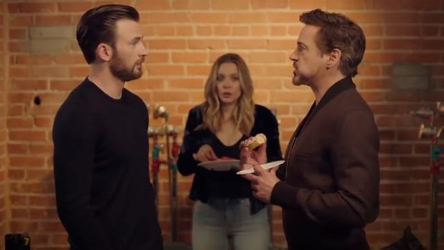 Короткометражка Последний пончик. Крис Эванс и Роберт Дауни мл. (ДУБЛЯЖ) #мстители #озвучка #дубляж