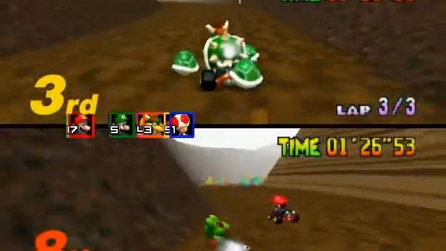 Mario Kart 64 Flower Cup Battle 1 Part 2