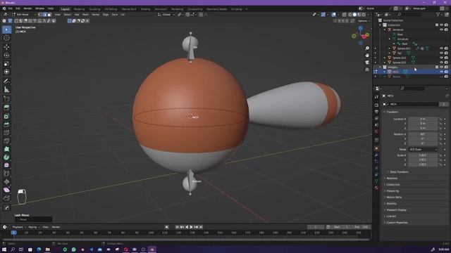 Blender Tail Ball Part 1 ( Modeling & Rigging )