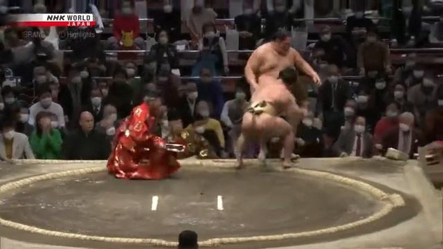 January 2022 Grand Sumo Tournament, Day 15, Career Best, ISHIURA vs TAMAWASHI.