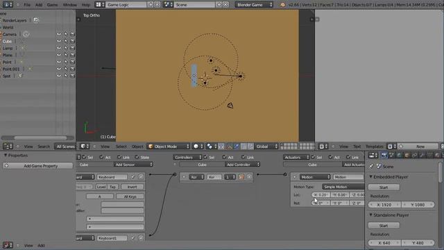 Blender Tutorial - The Powerful XOR Controller in the Game Engine