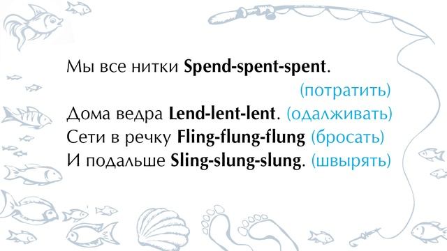 3 часть. 150 самых популярных неправильных глаголов в стихе из 7 частей. Learn English Easily