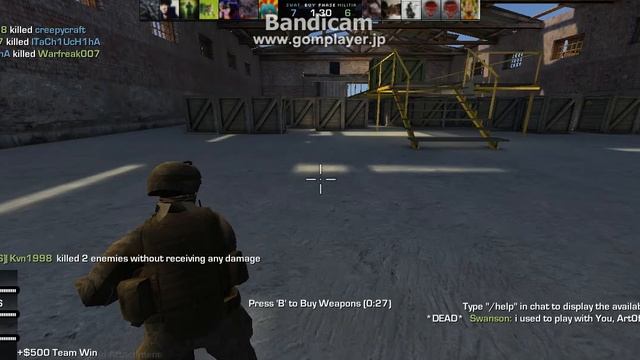Practice at Ware Clan server