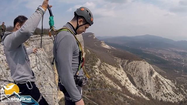 Серёга Куллю-Кая, роупджампинг в Крыму с командой Скайлайн