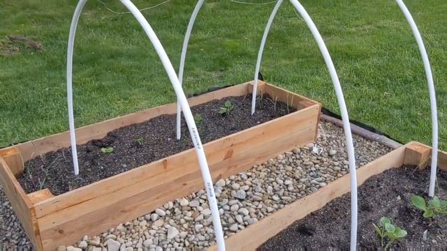 Building a pair of raised garden beds for squash