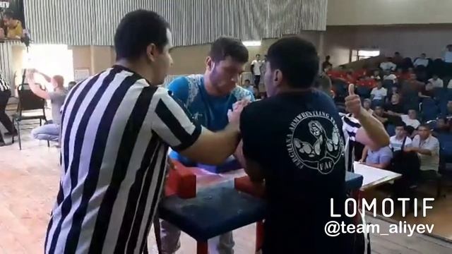 Alişan Aliyev armwrestling