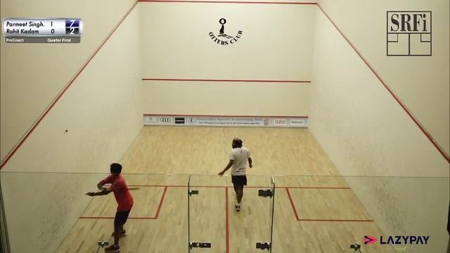 Otters Open Squash Championship 2018 I Day 4 I Pro Coach I Parmeet Singh  v  Rohit Kadam