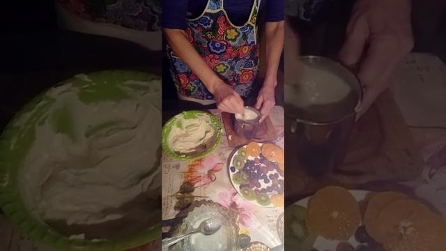 6часть торт"Фруктовый в желе".