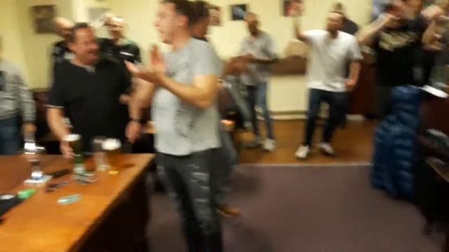 English and German darts fans playing together at Bromborough Legion. Brilliant night!
