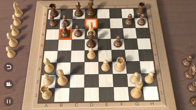 Beating Real chess 3D ! Gameplay (IOS/ANDROID). Queen Gambit Declined, Marshall defence