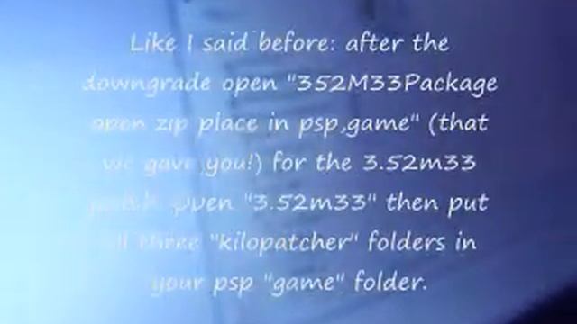How to put custom firmware 3.52m33-4 in your psp.