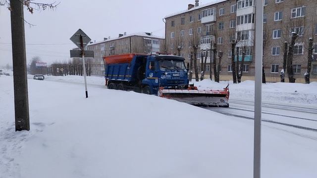 очистка дорог от снега 68 часть